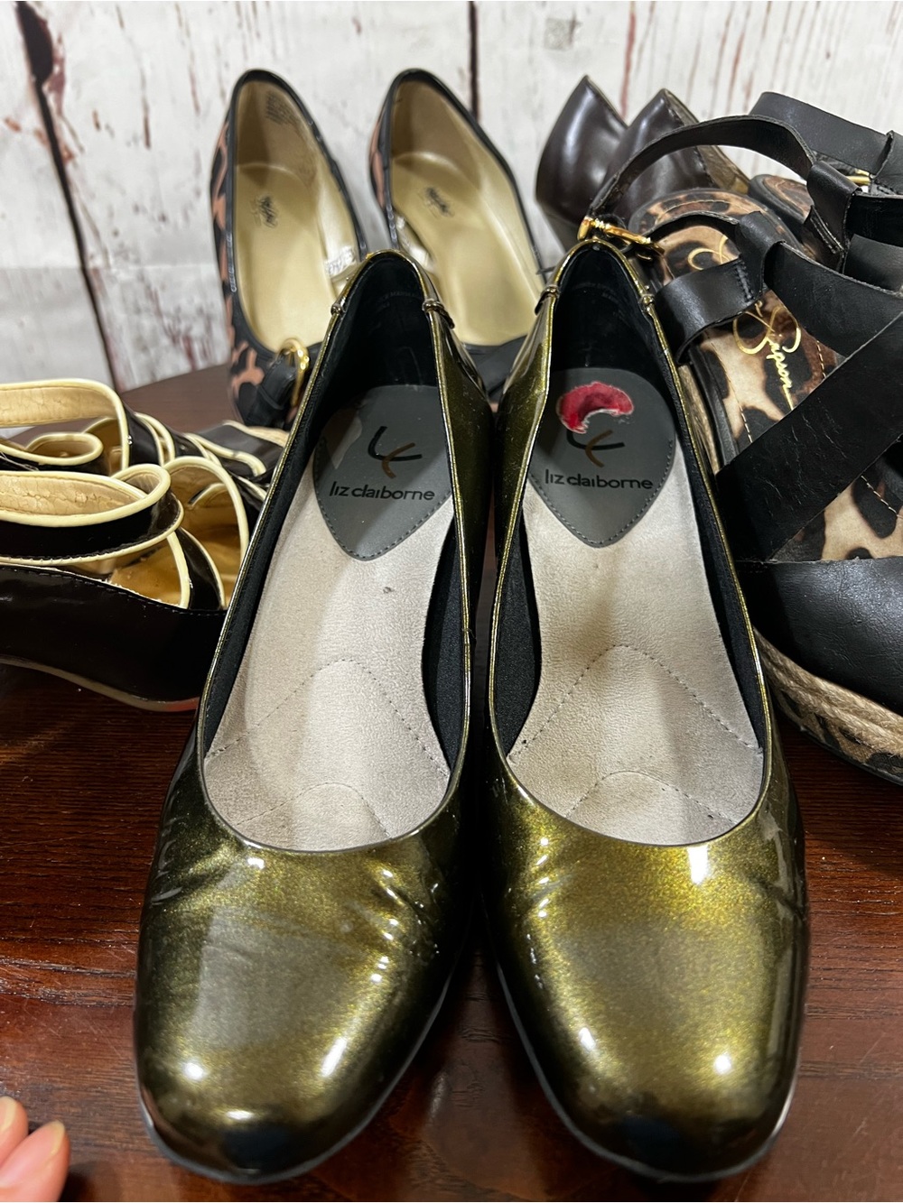 5 Pairs women’s shoes size 6 Liz Claiborne, Jessica Simpson, aerosoles etc As Is - Picture 6 of 16